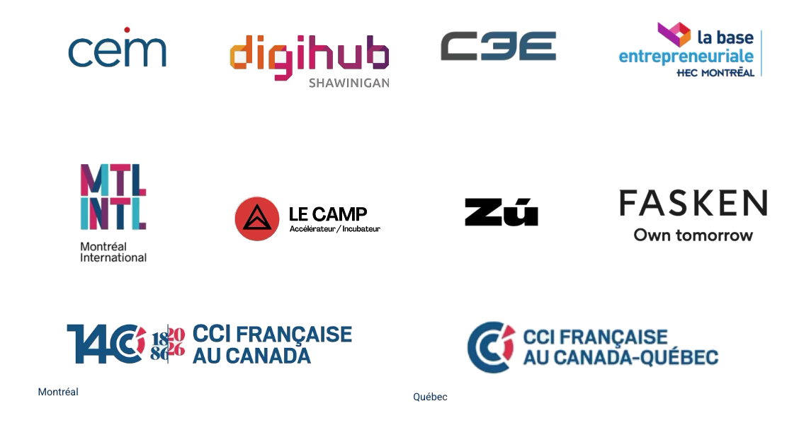 Logos des partenaires et startups (planche 3)